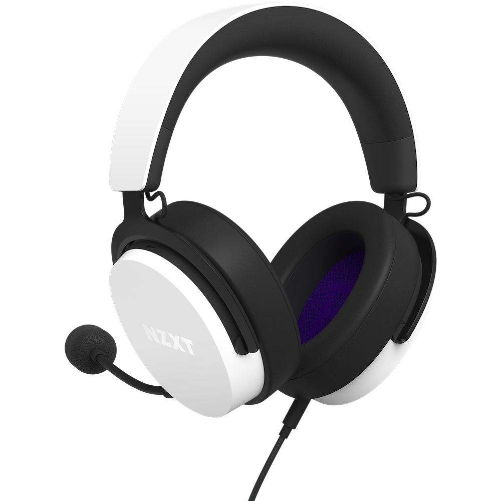NZXT Relay Wired PC Gaming Headset White