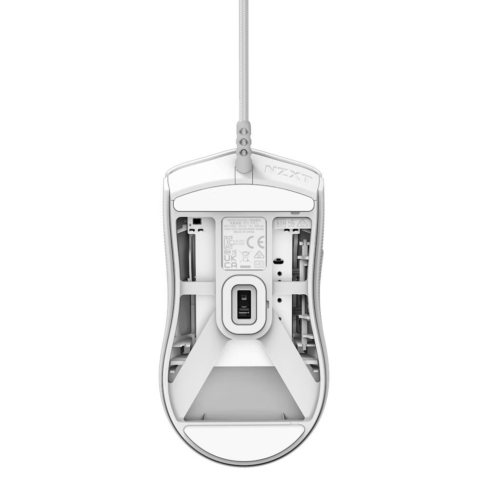 NZXT Lift 2 Symm Wired Gaming Mouse, White