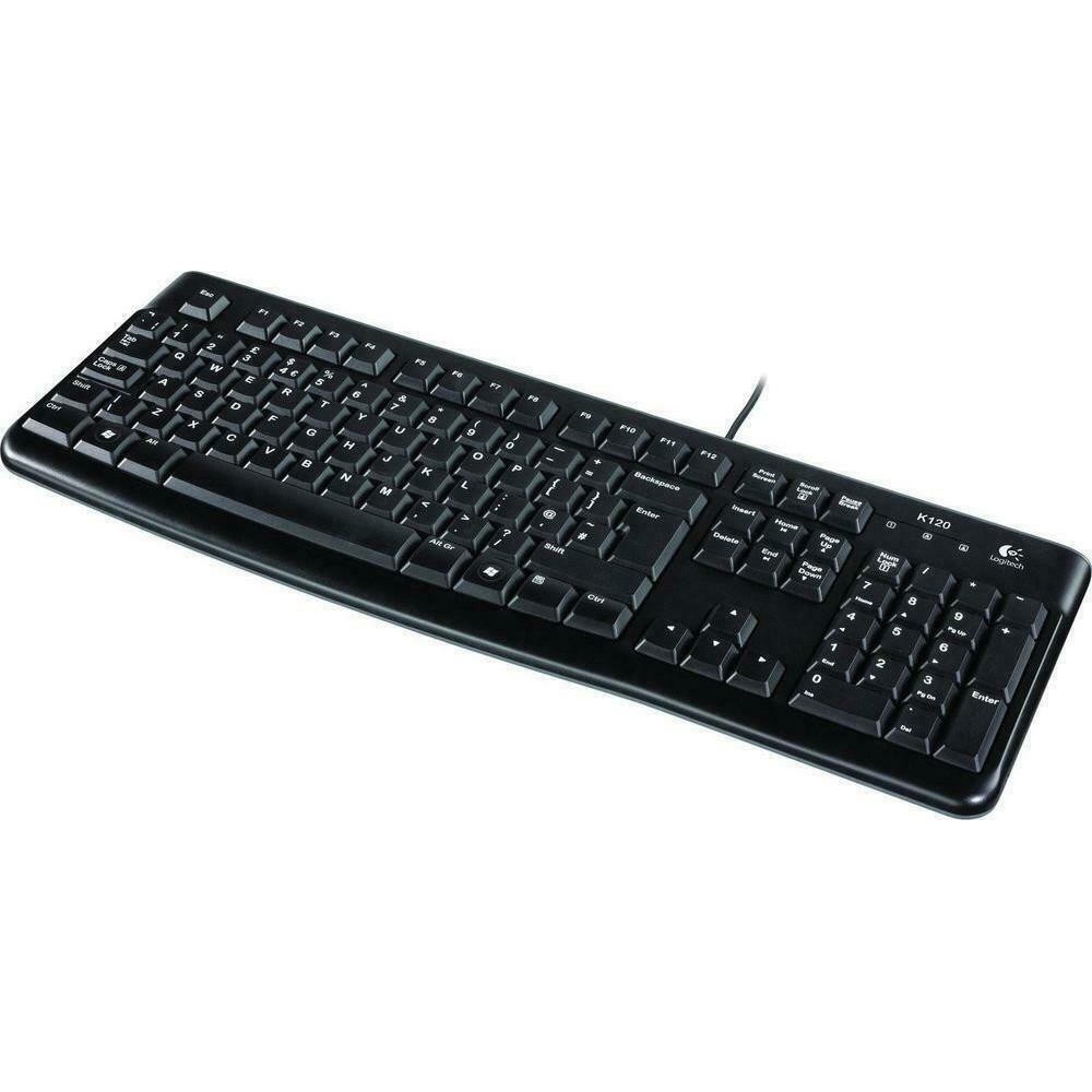 Logitech K120 Keyboard GR (Black, Wired) (LOGK120)