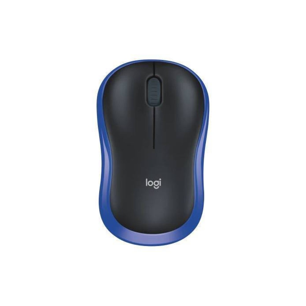 Logitech M185 Optical Mouse (2236) (Black/Blue, Wireless) (LOGM185BLKBLUE)