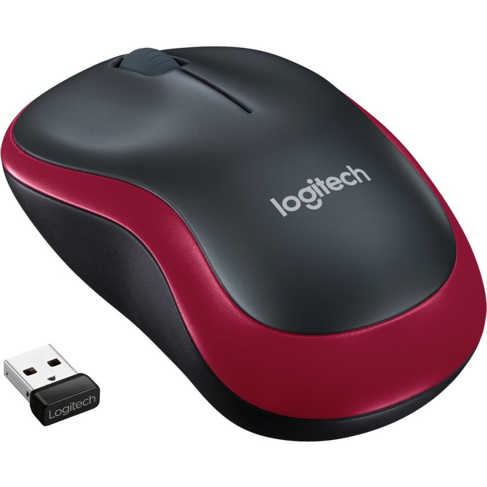 Logitech M185 Wireless Mouse  red (910-002240)