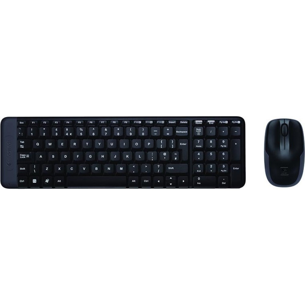 Logitech MK220 Desktop Combo GR (Black, Wireless) (LOGMK220)