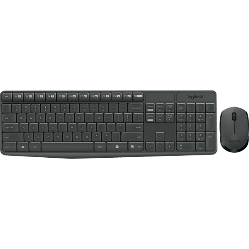 Logitech MK235 Desktop Combo GR (Black, Wireless) (LOGMK235GR)