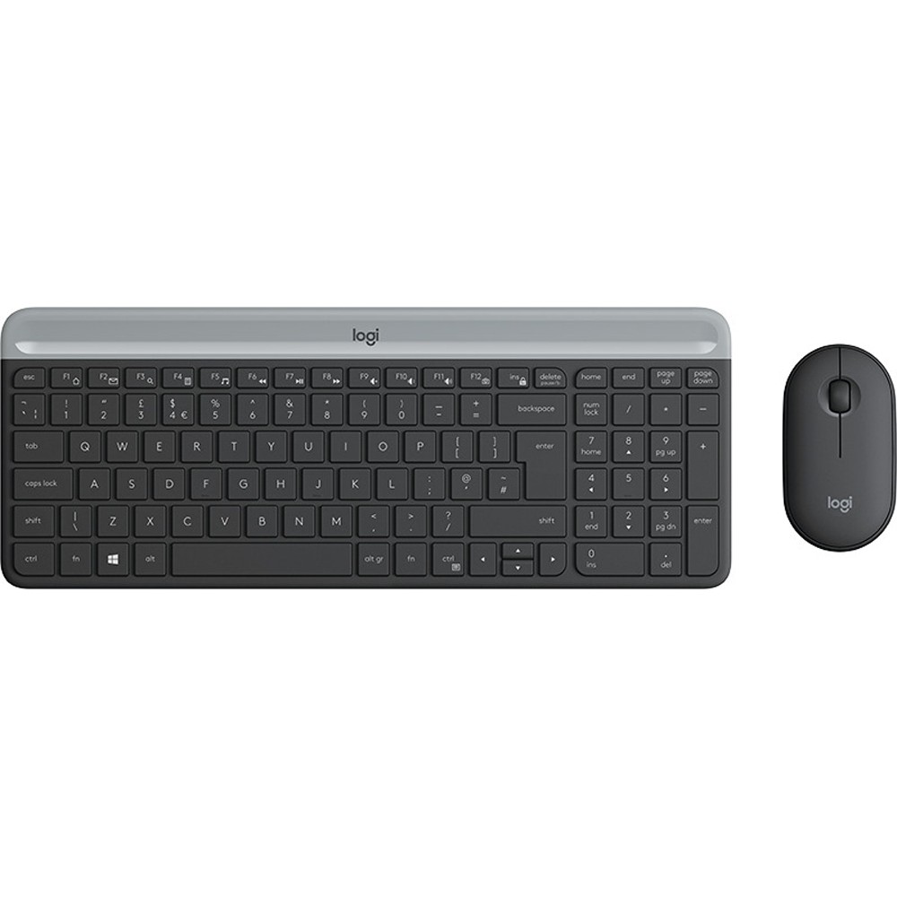 Logitech MK470 Slim Wireless Combo Graphite,US International (Qwerty) (920-009204) (LOGMK470GRPH)