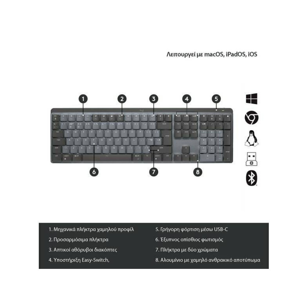 LOGITECH MX MECH. WRLS PERFORMANCE GRAPH
