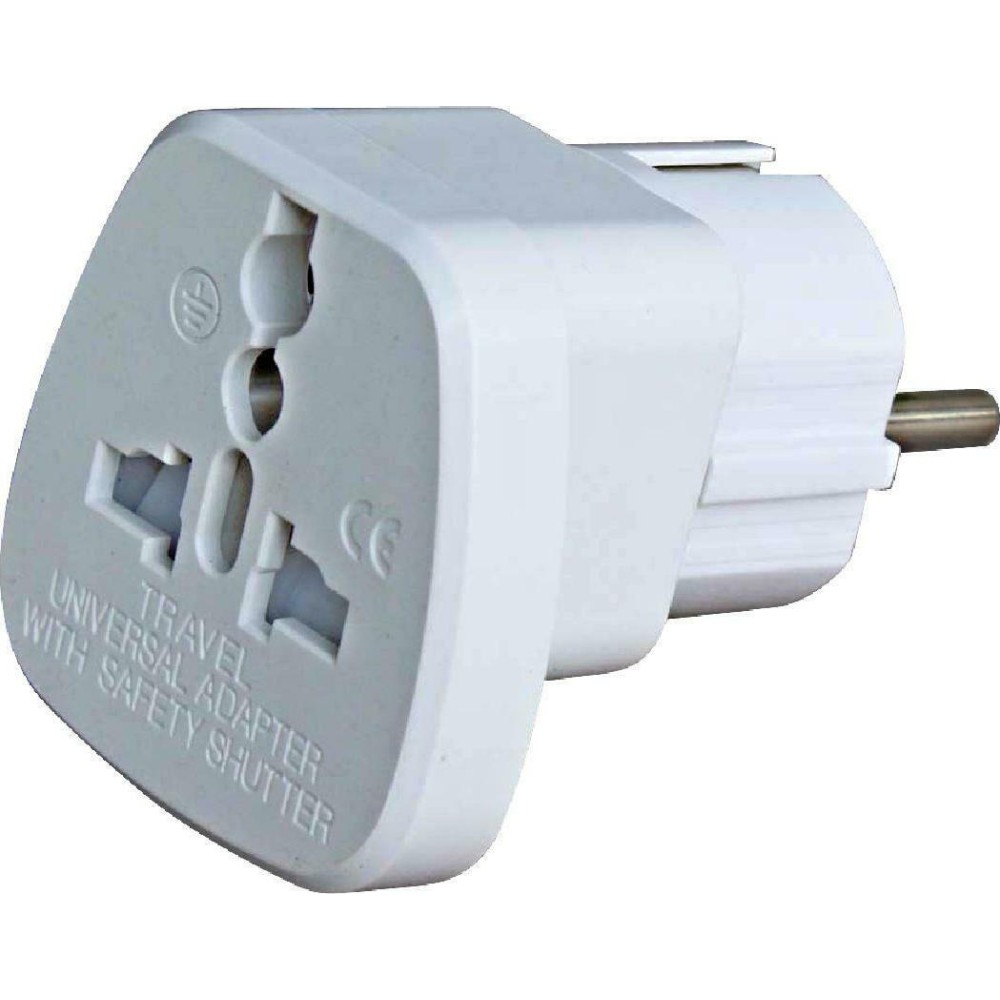 POWERTECH αντάπτορας PT-350 από german type σε universal, copper