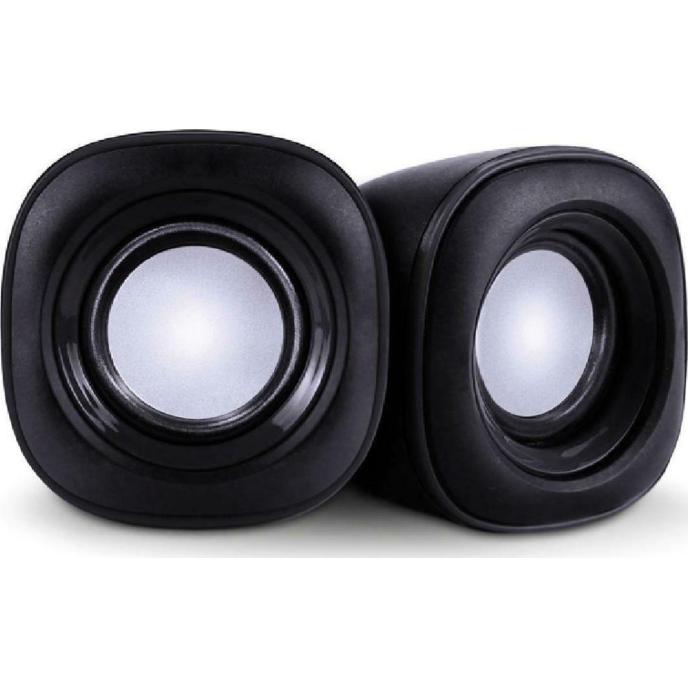 POWERTECH ηχεία Essential sound PT-844, 2x 3W, 3.5mm, μαύρα