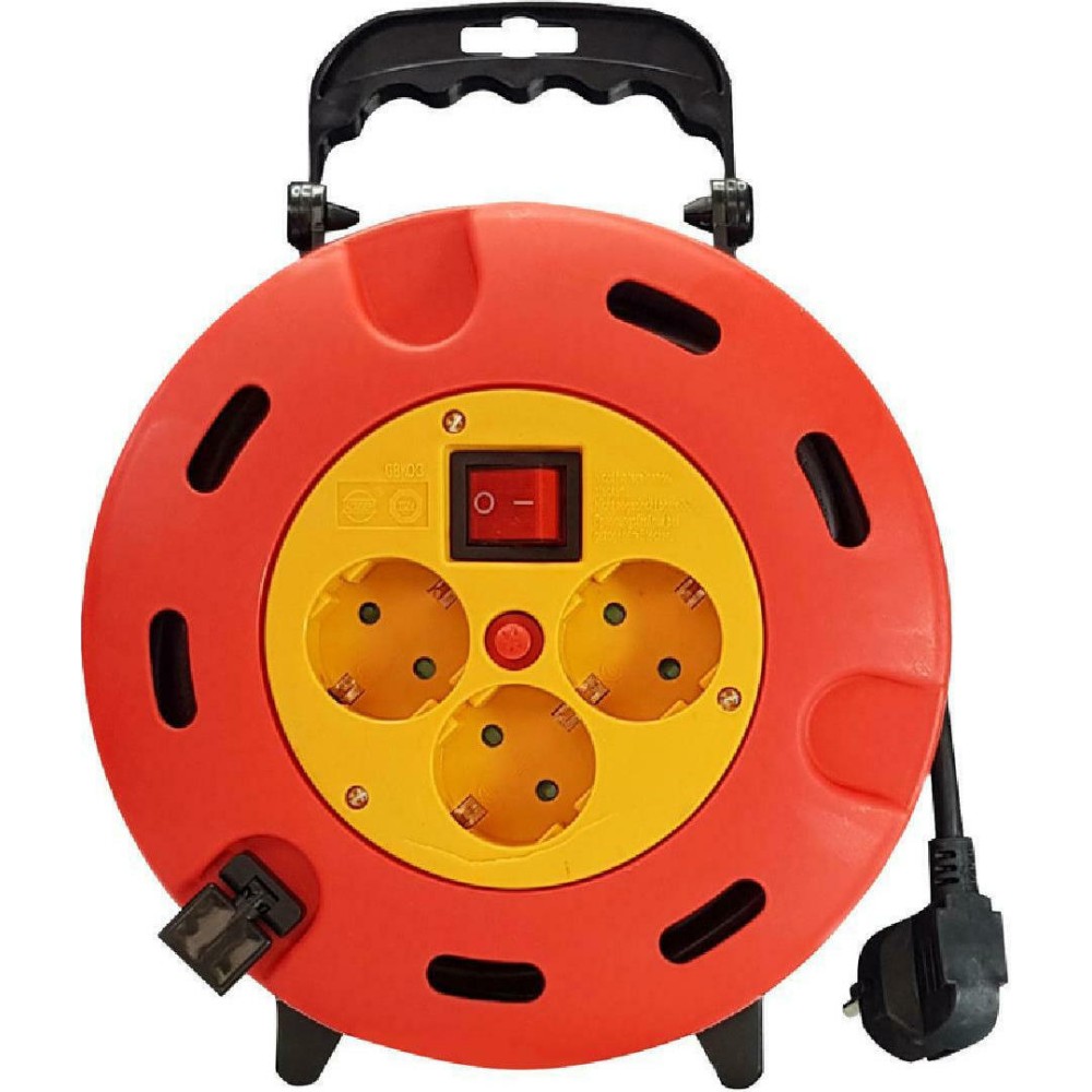 POWERTECH μπαλαντέζα κλειστού τύπου PT-896, 3x schuko, 16A, 5m