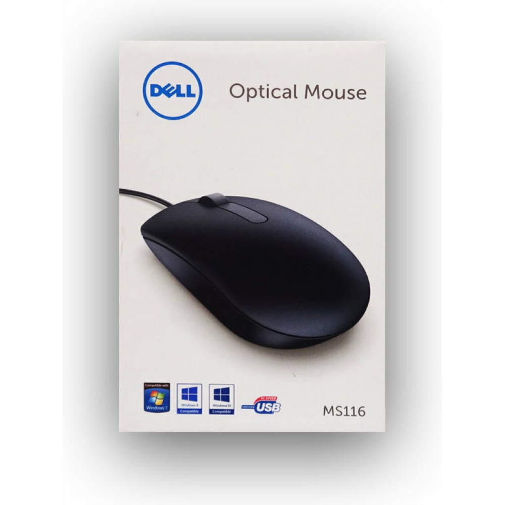 DELL MS116 mouse USB Type-A Optical 1000 DPI Ambidextrous