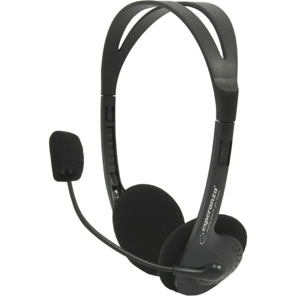 ESPERANZA Headphones με μικρόφωνο Scherzo EH102, 2x 3.5mm, 2.5m, μαύρα
