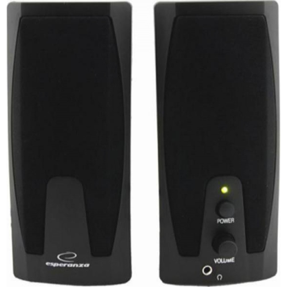 Esperanza Ηχεία Υπολογιστή 2.0 με Ισχύ 2W σε Μαύρο Χρώμα (EP110) (ESPEP110)