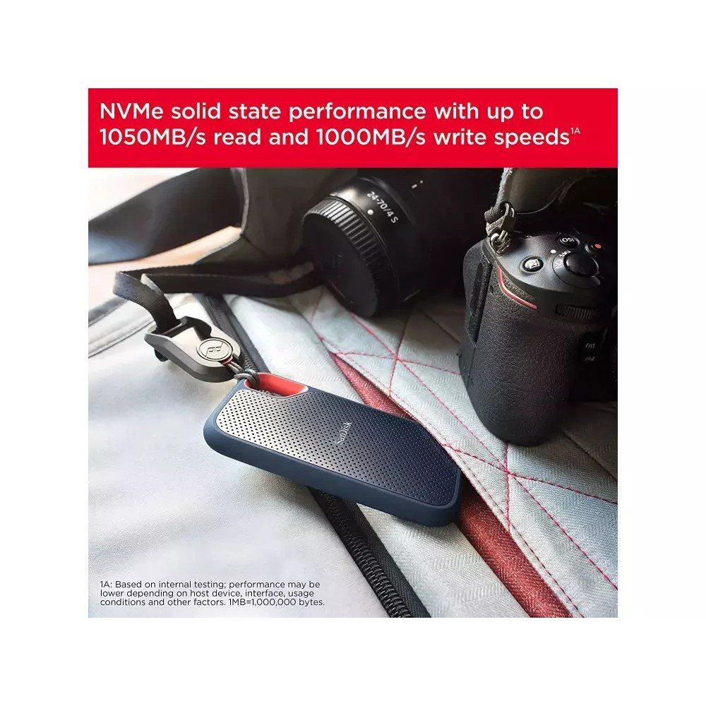 Sandisk Extreme SSD V2 USB 3.2 / USB-C 1TB 2.5" Μαύρο