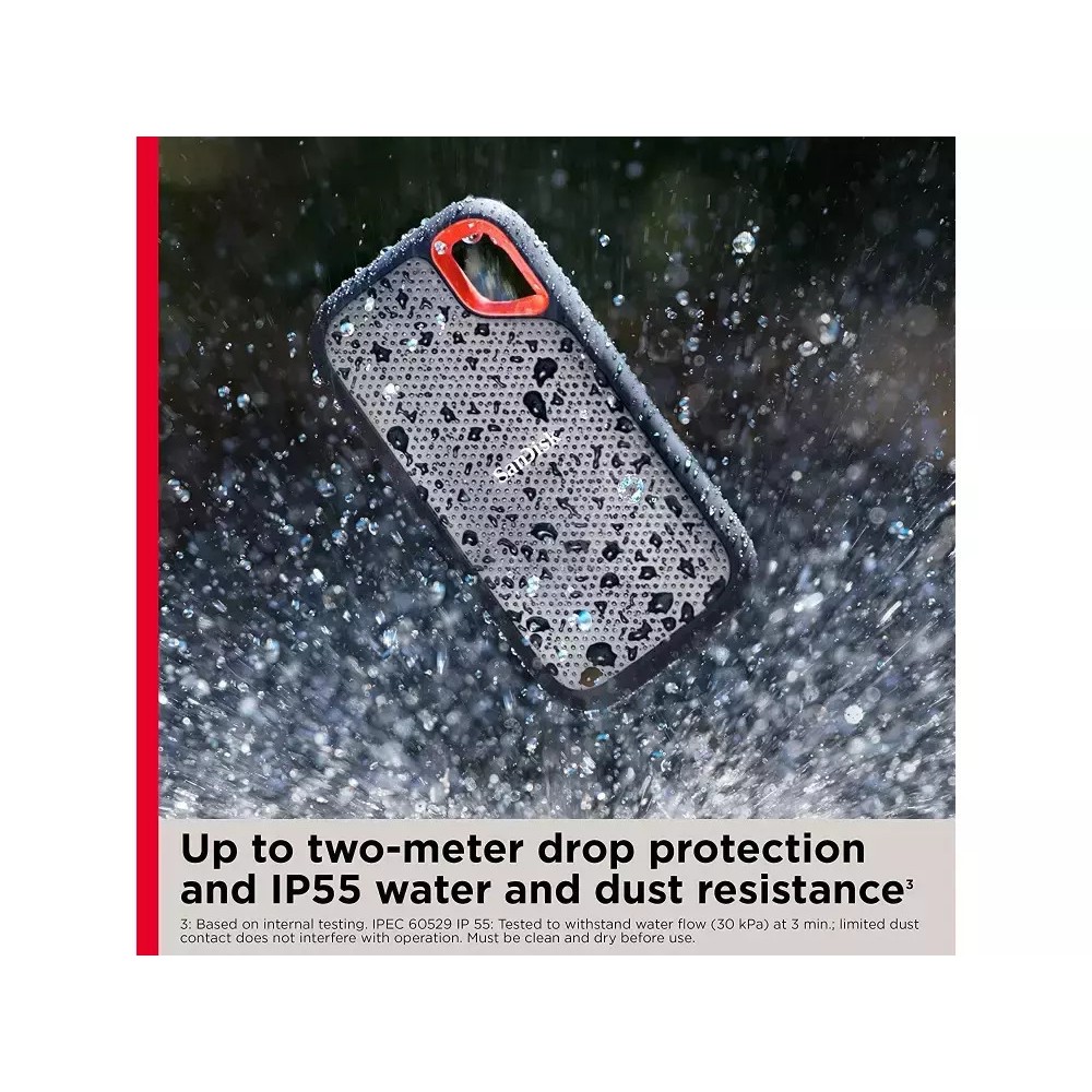 Sandisk Extreme SSD V2 USB 3.2 / USB-C 500GB 2.5" Μαύρο