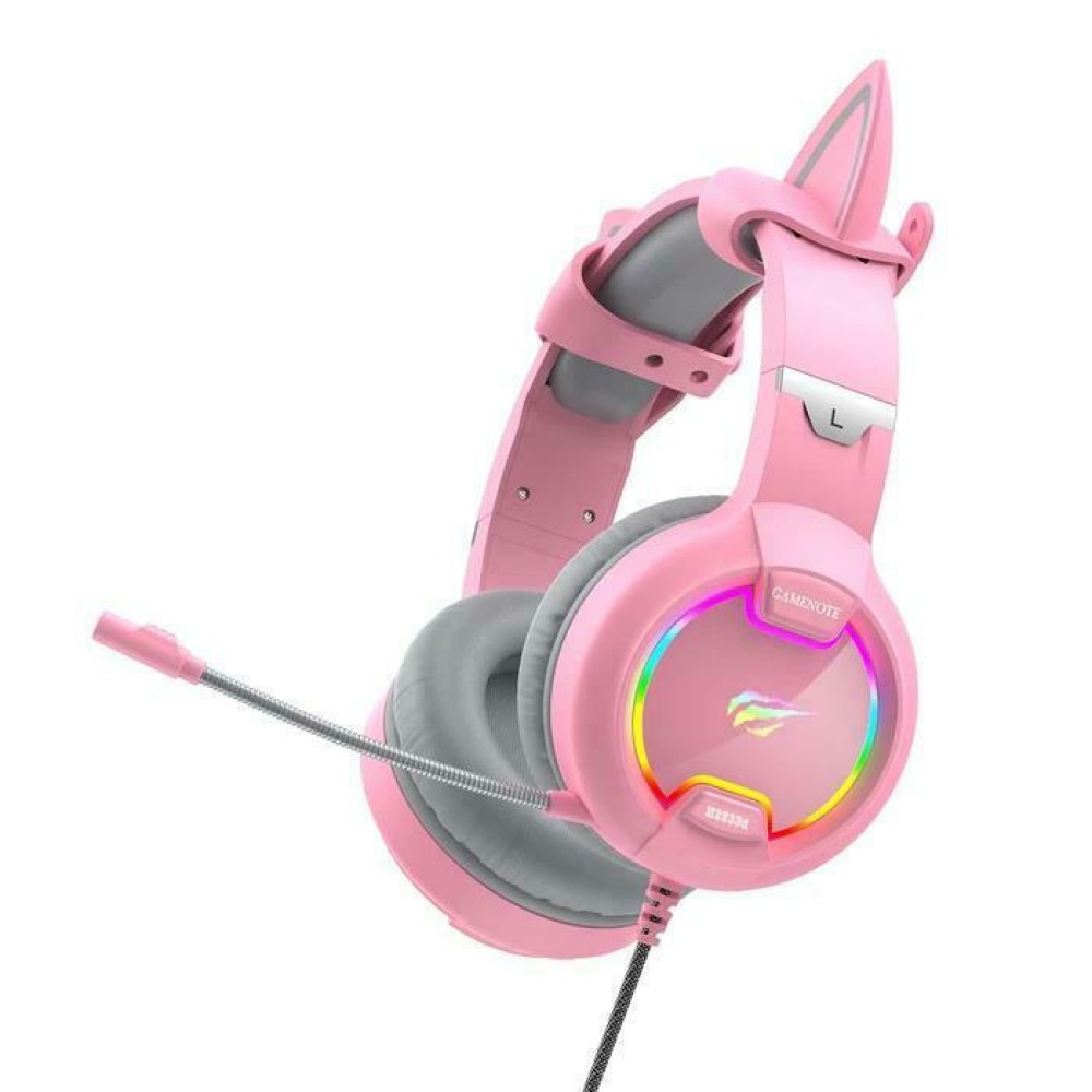 Havit Gaming Headphones Gamenote H2233d  RGB Pink (H2233D-PINK) (HAVH2233D-PINK)