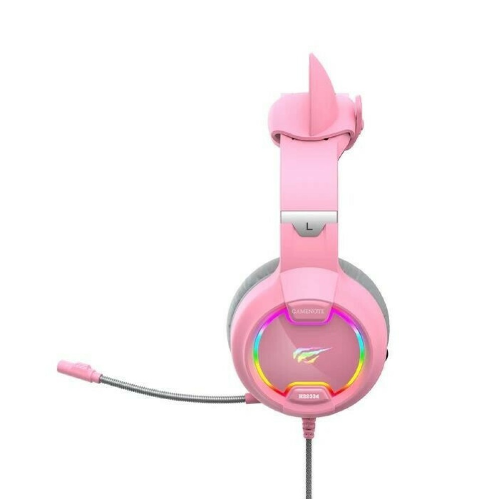 Havit Gaming Headphones Gamenote H2233d  RGB Pink (H2233D-PINK) (HAVH2233D-PINK)