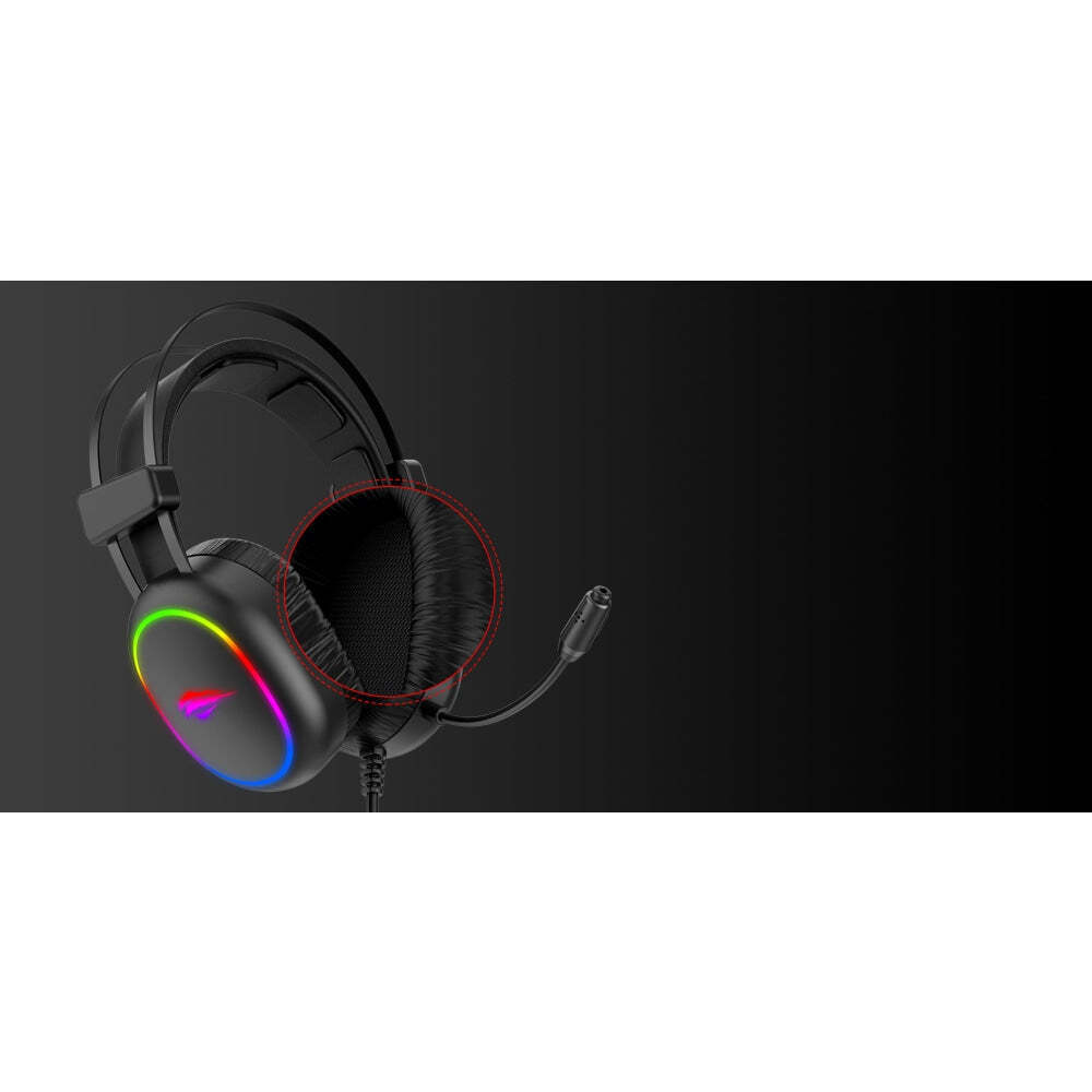 Havit Gaming Headphones Gamenote H2016d RGB USB+3.5mm (H2016D) (HAVH2016D)