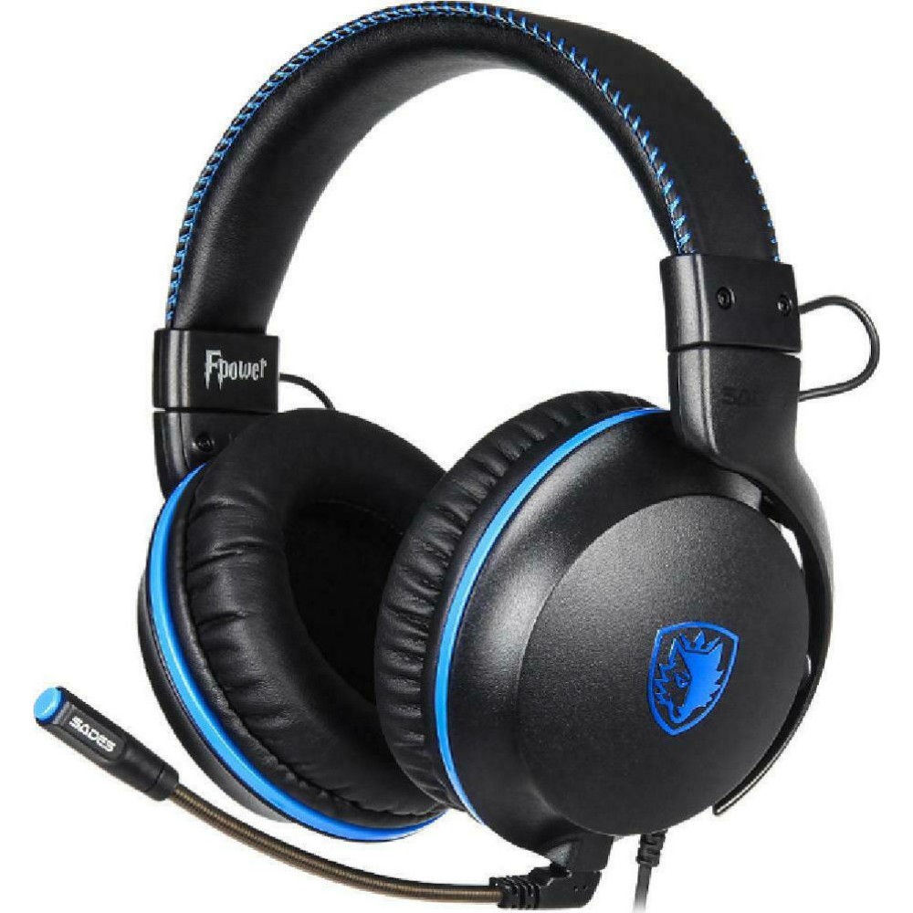 SADES Gaming Headset Fpower SA-717-BL, multiplatform, 3.5mm