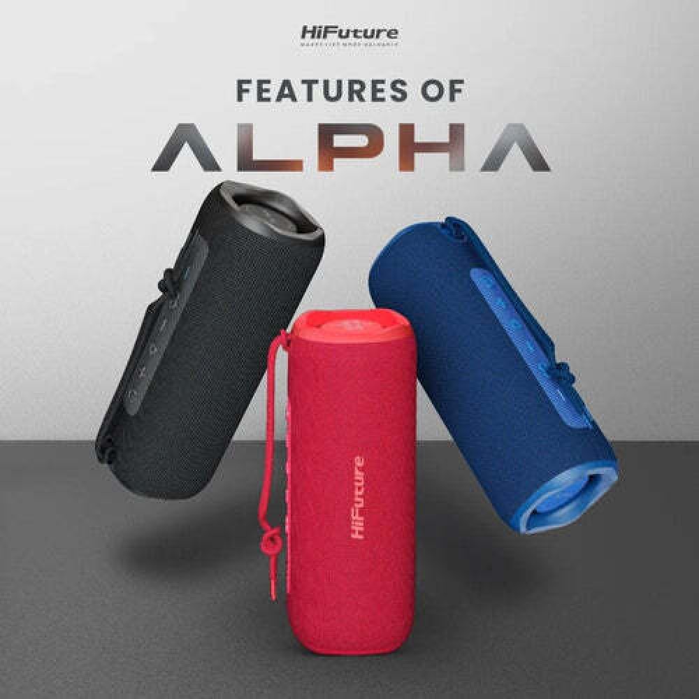 HiFuture Alpha Red Portable Bluetooth Speaker