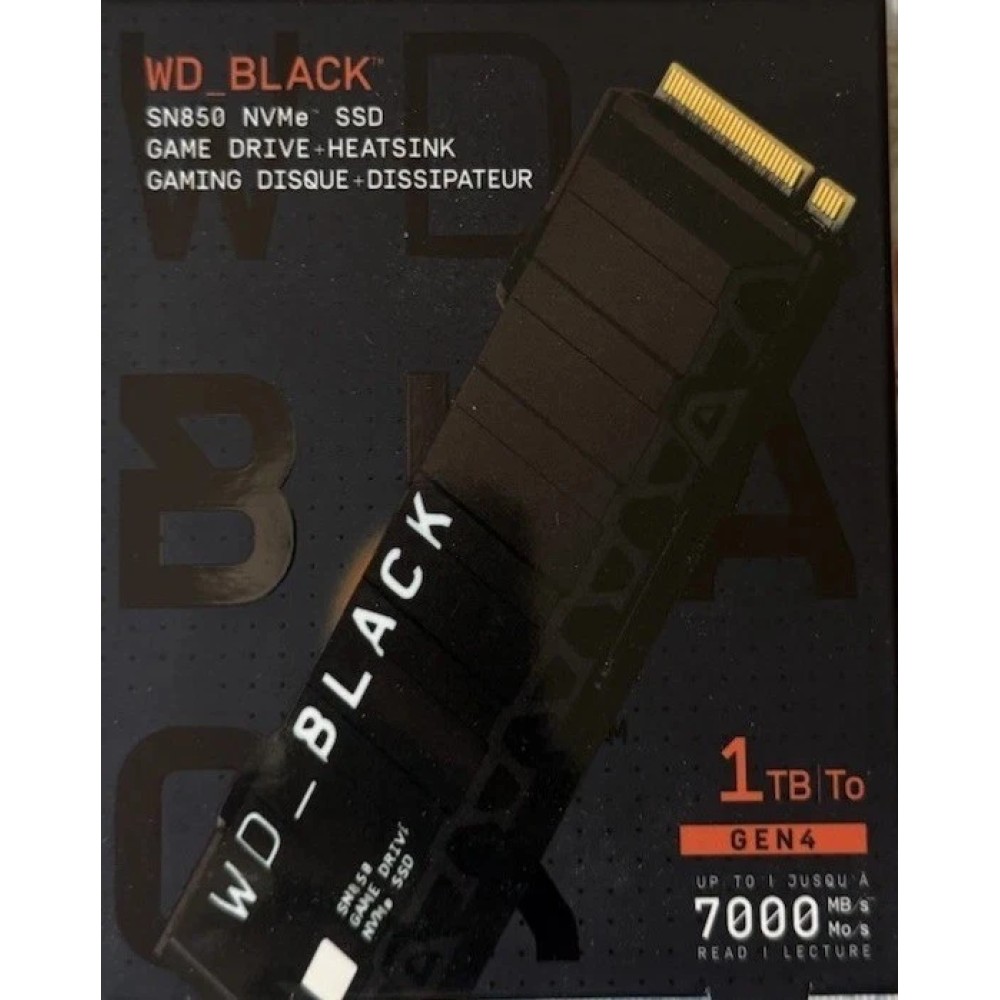 SSD BLACK M2 2280 1TB PCIE GEN4 7000/5100 HEATSINK