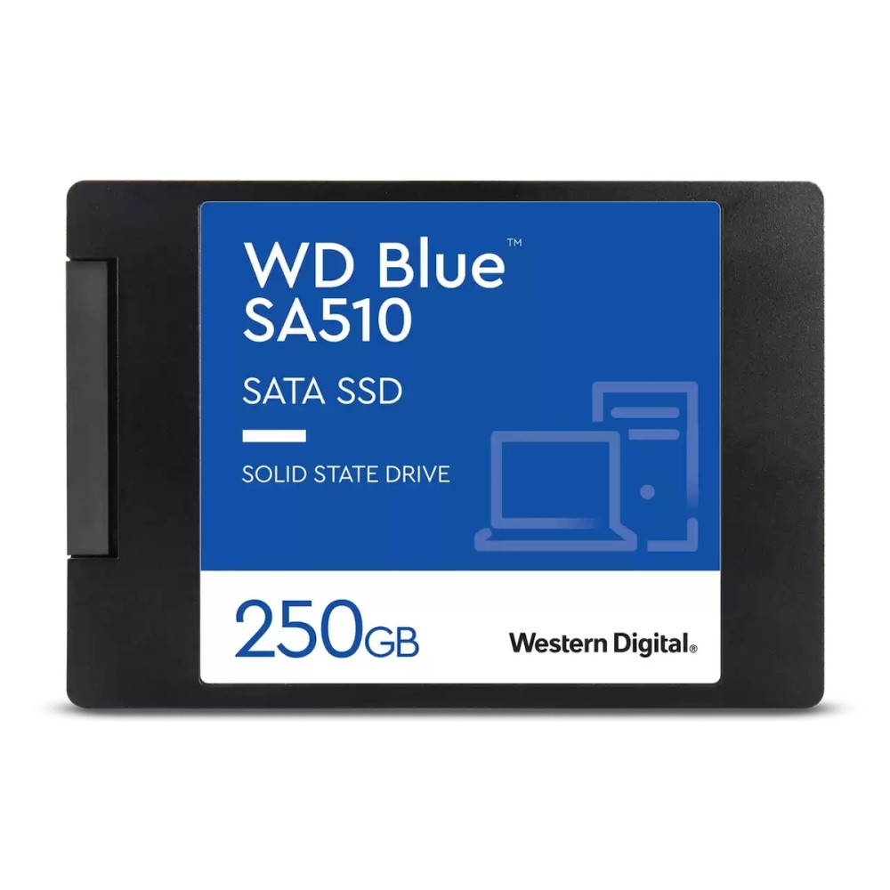 Western Digital Blue SA510 SATA SSD 250GB 2.5”/7mm Cased (WDS250G3B0A)