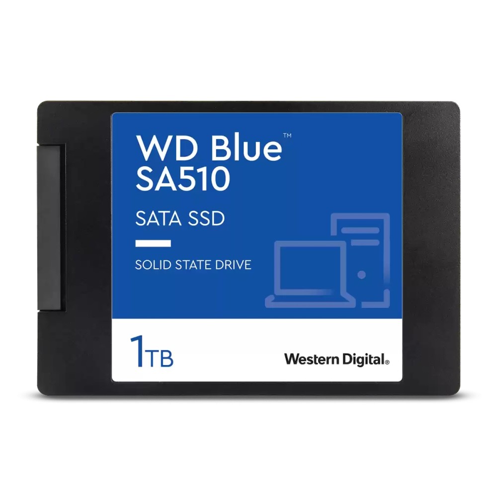 Western Digital Blue SA510 SATA SSD 1TB 2.5”/7mm Cased (WDS100T3B0A)