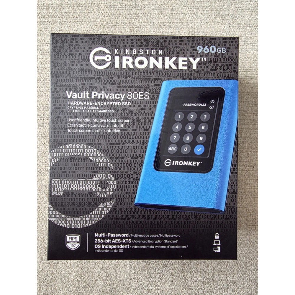 EXT.SSD IronKey Privacy 256-bit Enc 960g