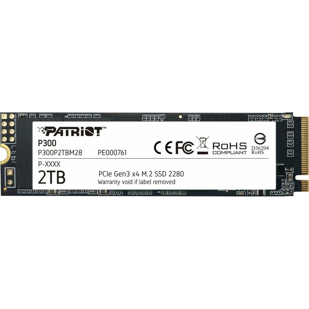 PATRIOT P300, 002TB M2/2280 PCIe3x4/NVMe 2100/1650MBs