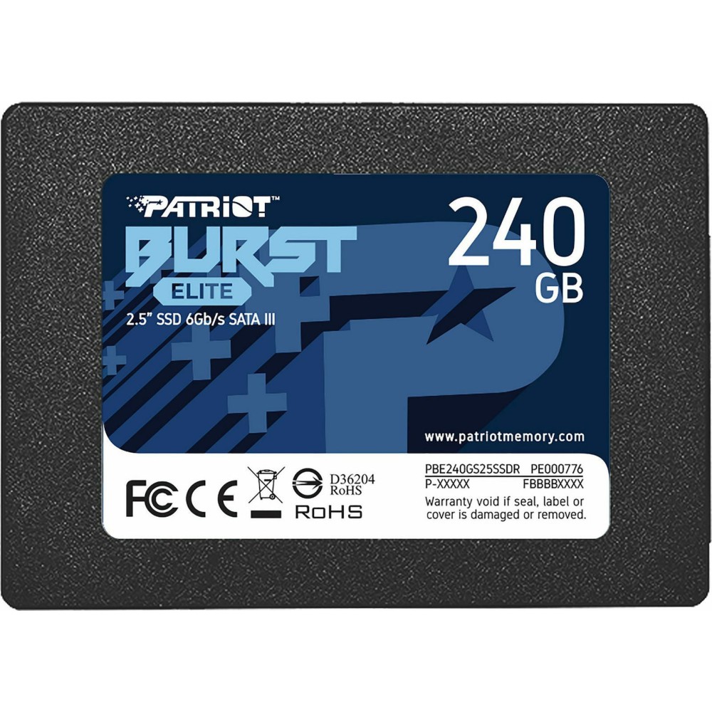 PATRIOT BURST ELITE, 0240GB 2.5"/SATA3 450/320MBs 40K/40K