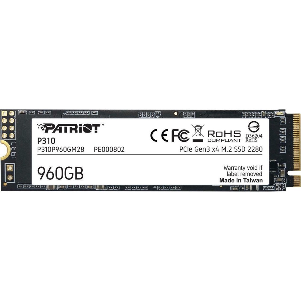 PATRIOT P310, 960GB M2/2280 PCIe3x4/NVMe 2100/1800MBs