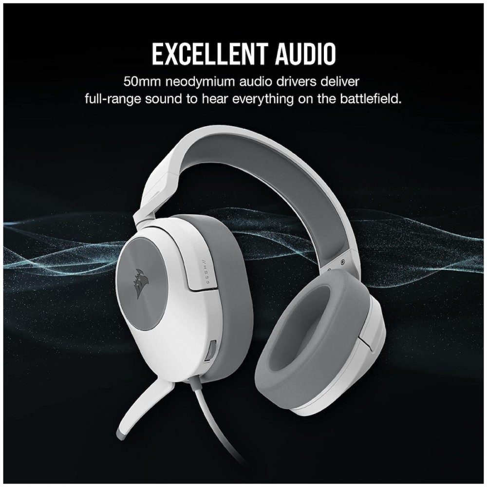 CORSAIR Headset HS55 Stereo White