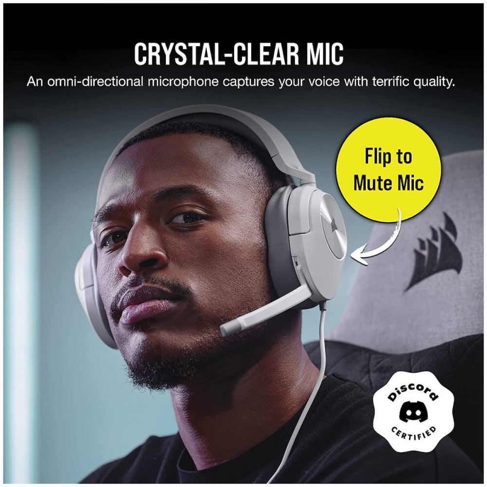 CORSAIR Headset HS55 Stereo White