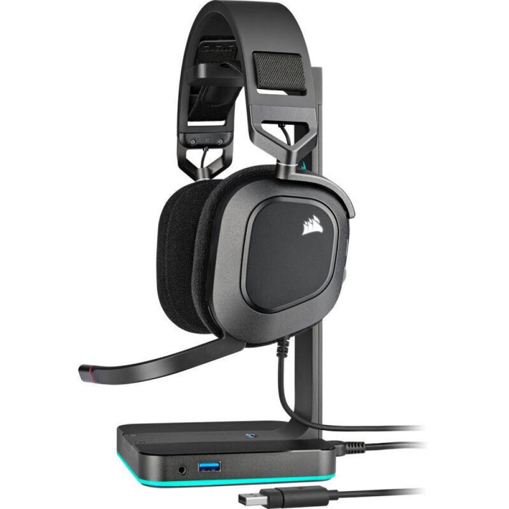 Corsair Headset  HS80 RGB Over Ear Gaming Black (CA-9011237-EU) (CORCA-9011237-EU)