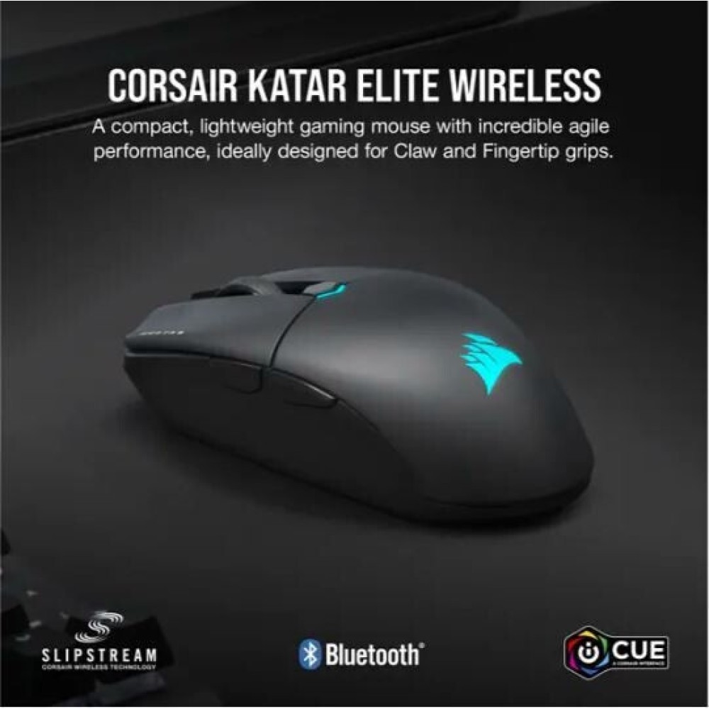 Corsair Ποντίκι Katar Elite Wireless RGB Gaming Black (CH-931C111-EU) (CORCH-931C111-EU)