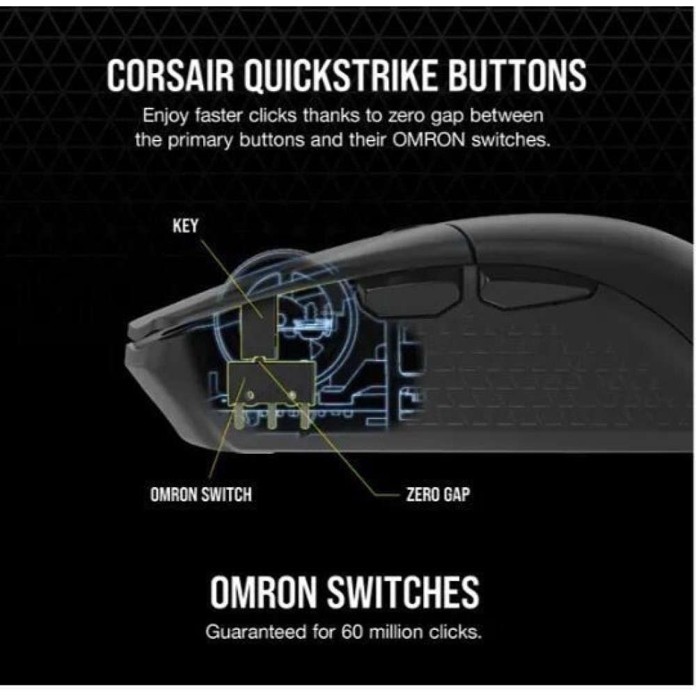 Corsair Ποντίκι Katar Elite Wireless RGB Gaming Black (CH-931C111-EU) (CORCH-931C111-EU)