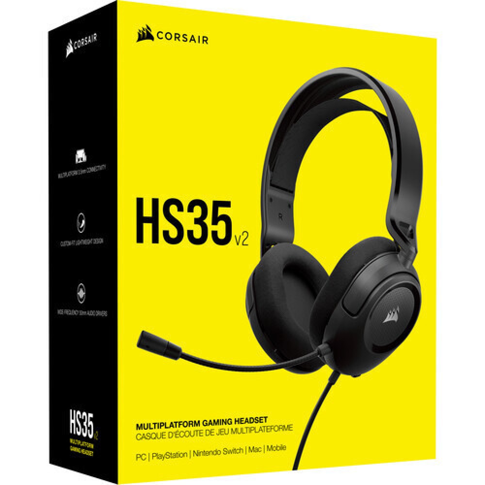 CORSAIR Headset HS35v2 Stereo Carbon