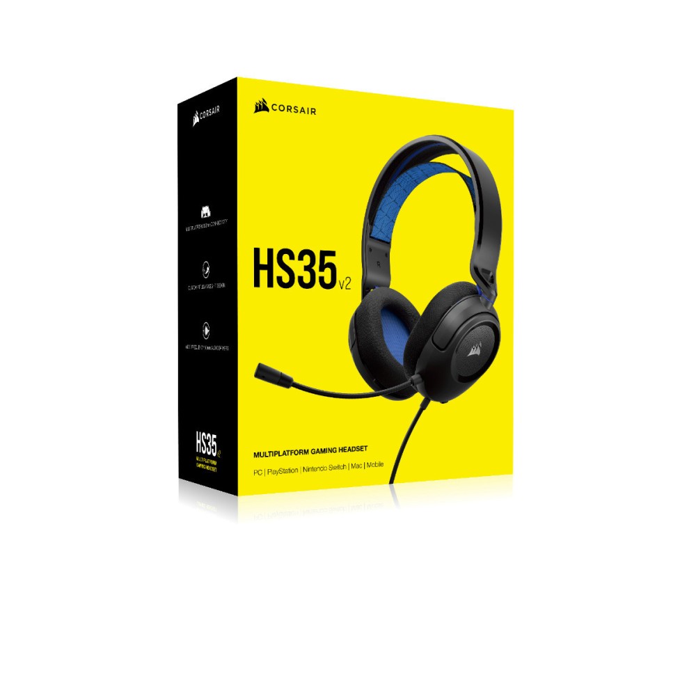 Corsair Headset HS35 v2 Blue (CA-9011383-EU) (CORCA-9011383-EU)