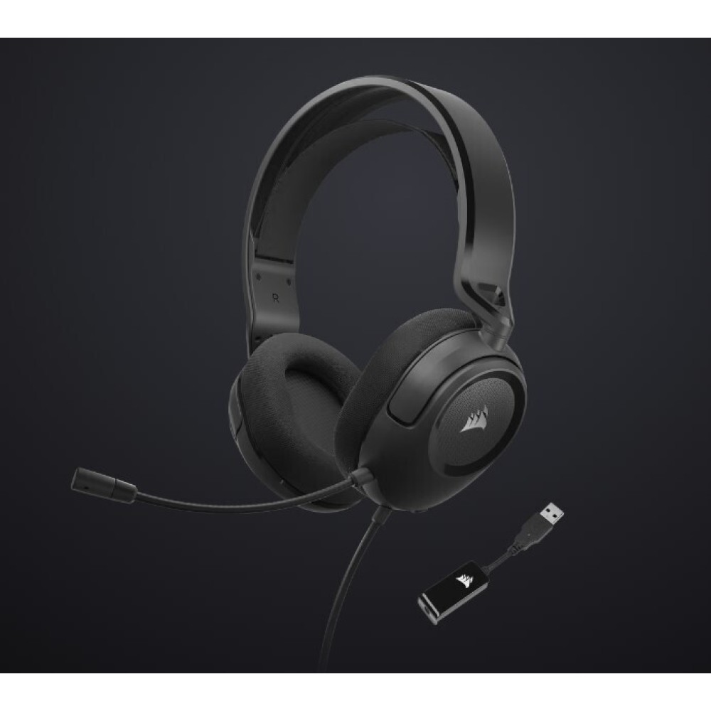 Corsair Headset  HS35 V2 Over Ear Gaming Black (CA-9011386-EU) (CORCA-9011386-EU)