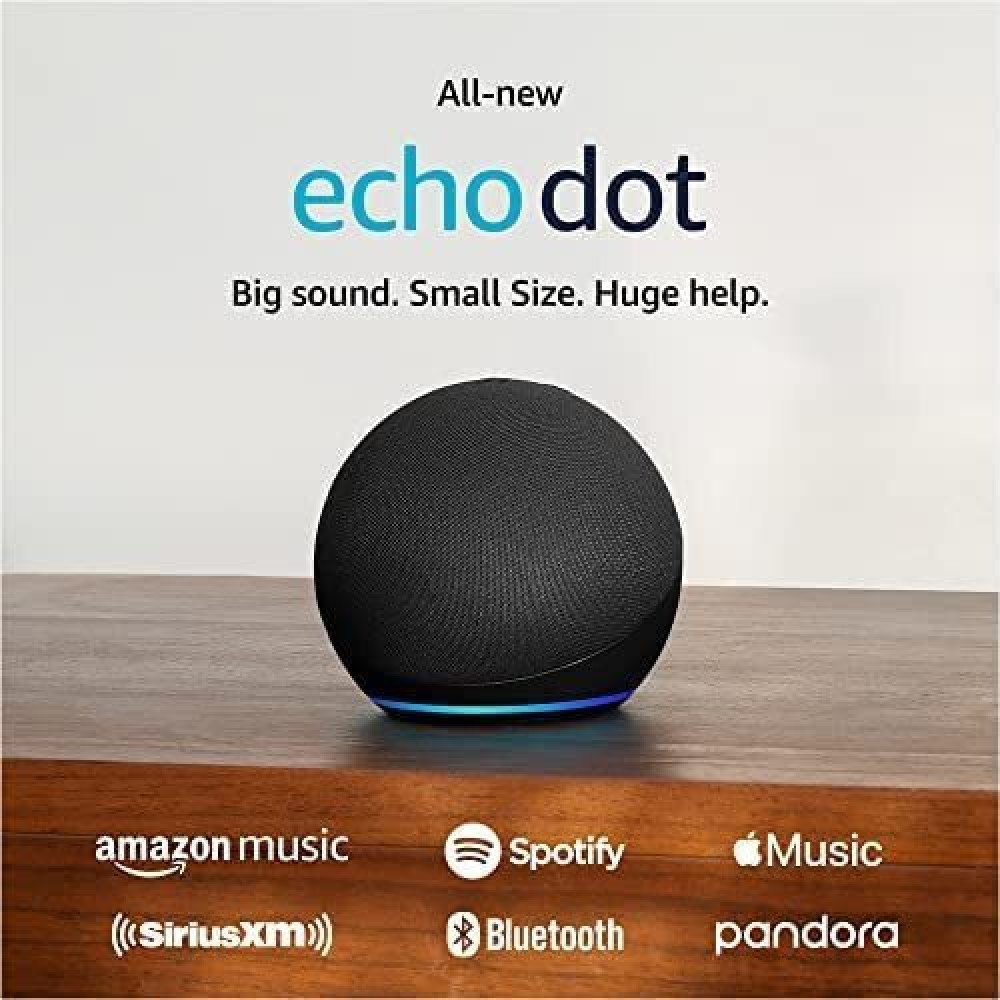 Amazon Echo Dot (5th Gen) Charcoal Smart Hub με Ηχείο Συμβατό με Alexa (B09B8X9RGM) (AMZB09B8X9RGM)