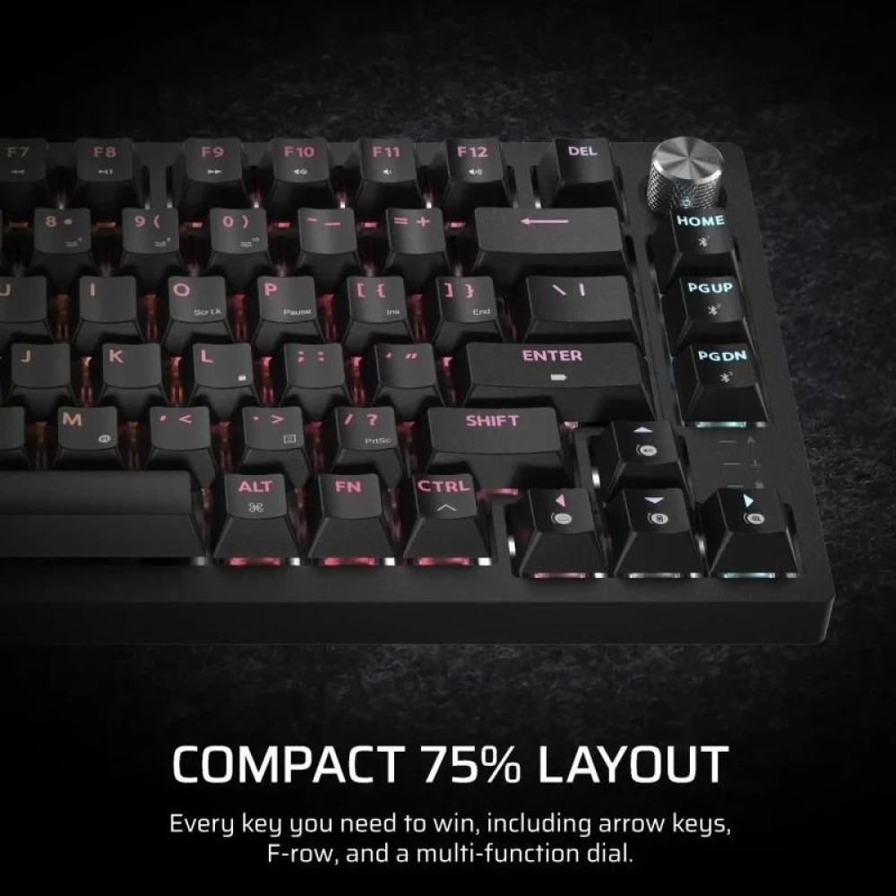 Corsair Πληκτρολόγιο K65 PLUS Ασύρματο Gaming 75% Corsair MLX FUSION US (CH-91D441F-NA) (CORCH-91D441F-NA)