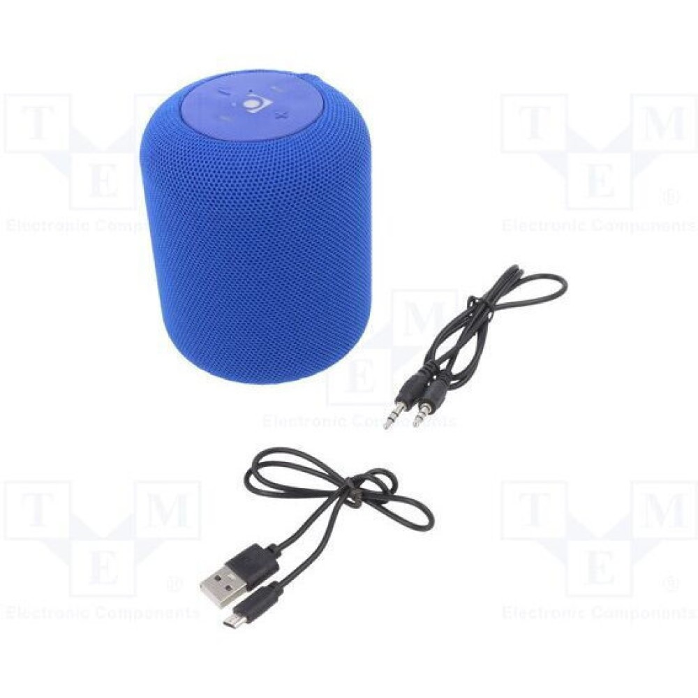 Gembird Bluetooth Speaker Ηχείο Bluetooth 5W με Ραδιόφωνο και Διάρκεια Μπαταρίας έως 2 ώρες Μπλε (SPK-BT-15-B) (GEMSPK-BT-15-B)