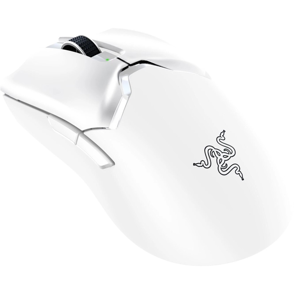 Razer Viper V2 Pro White 57g Wireless Ultra Light 30k DPI Optical Gaming Mouse With Grip Tapes (RZ01-04390200-R3G1) (RAZRZ01-04390200-R3G1)
