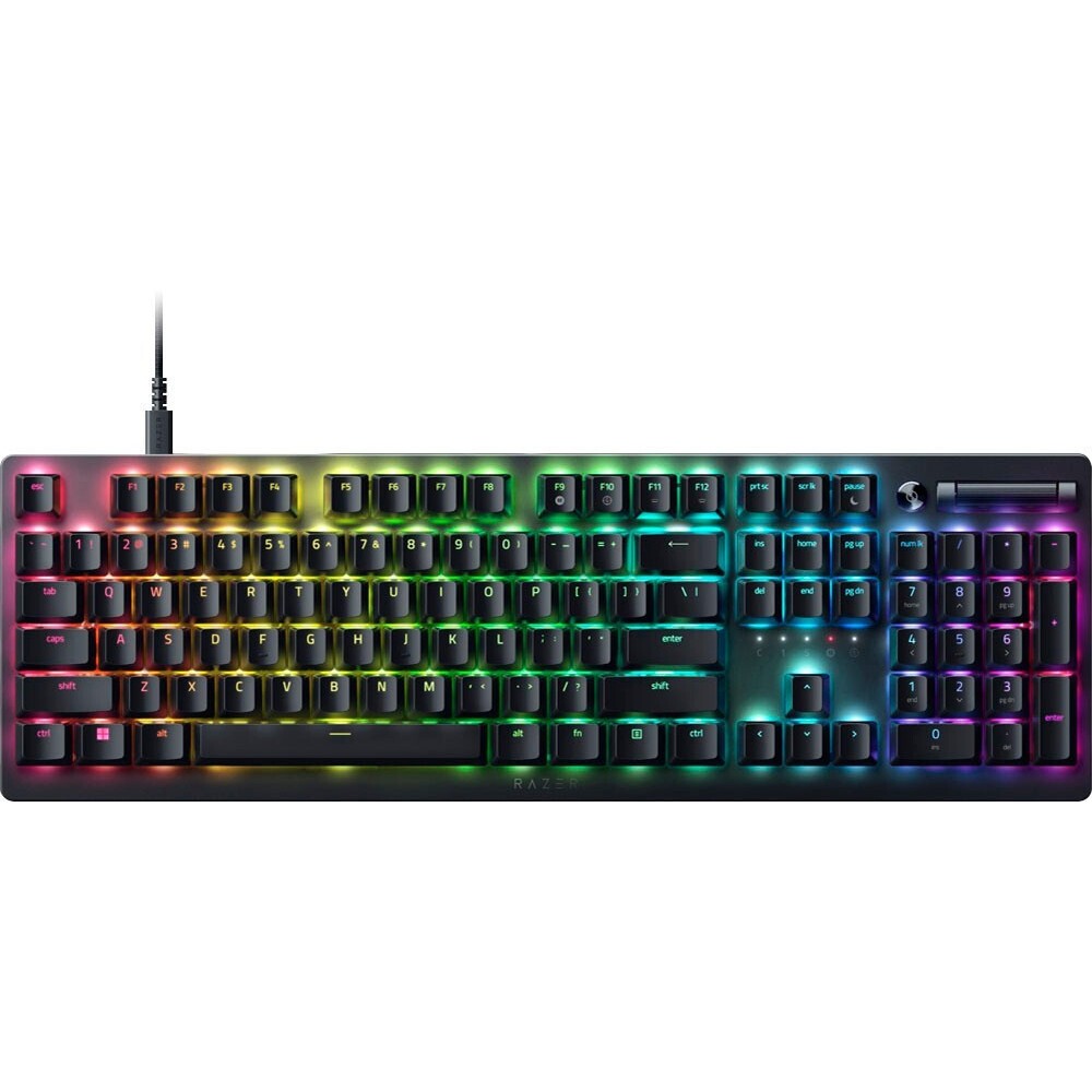 Razer Deathstalker V2 Low-profile RGB Gaming Keyboard Clicky Purple Optical Switches (RZ03-04501800-R3M1) (RAZRZ03-04501800-R3M1)