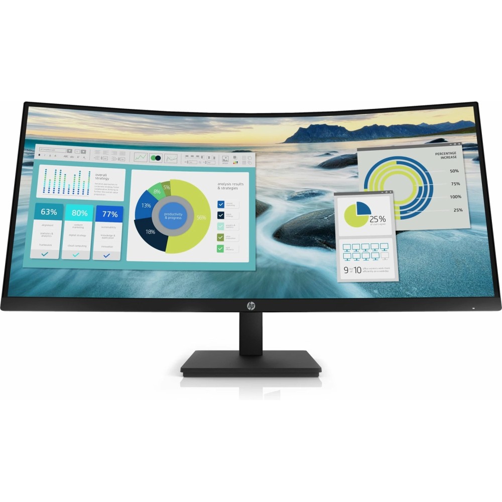 HP P34hc G4 WQHD USB-C Curved Ergonomic Monitor 34