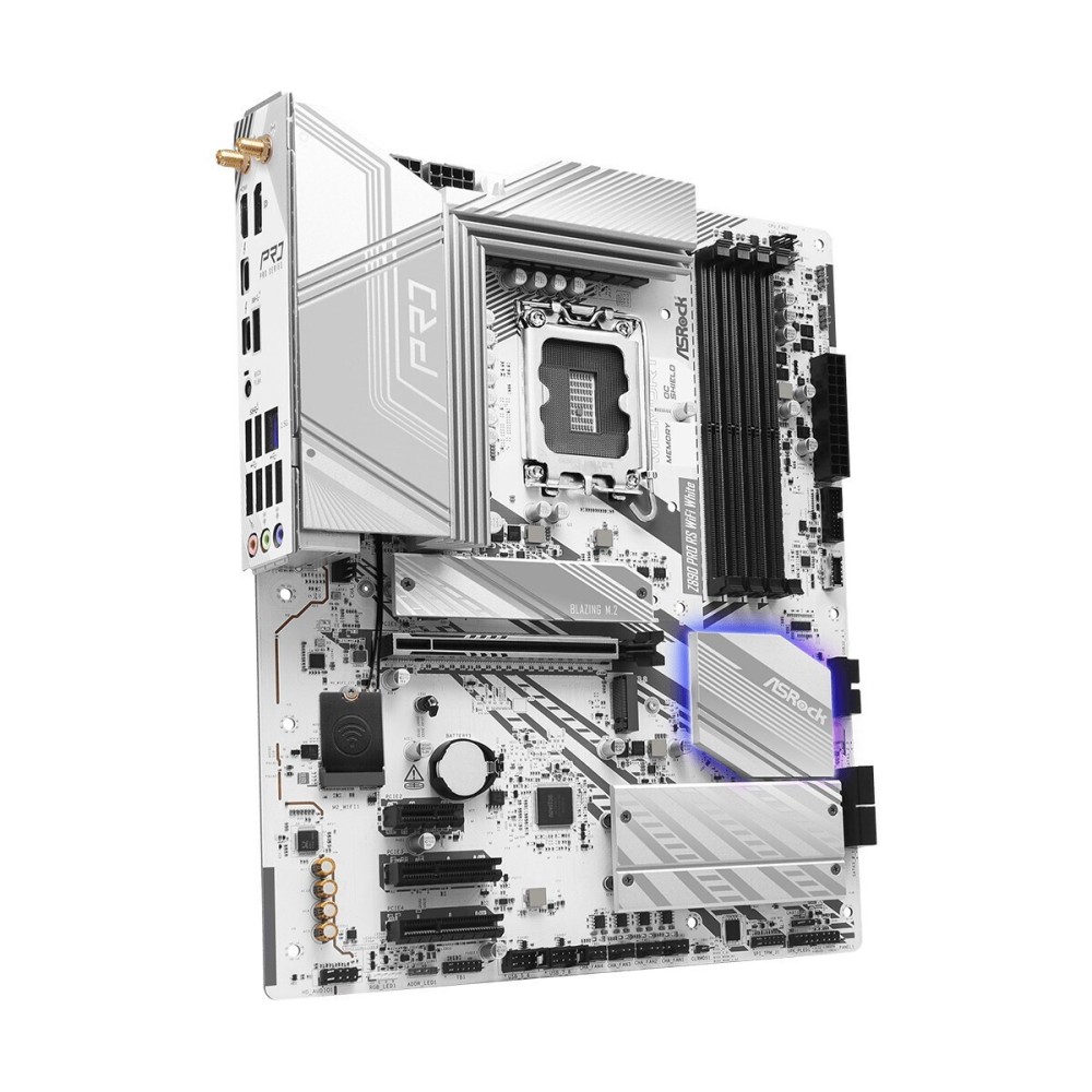 ASRock Z890 Pro RS WiFi White Motherboard ATX with Intel 1851 Socket
