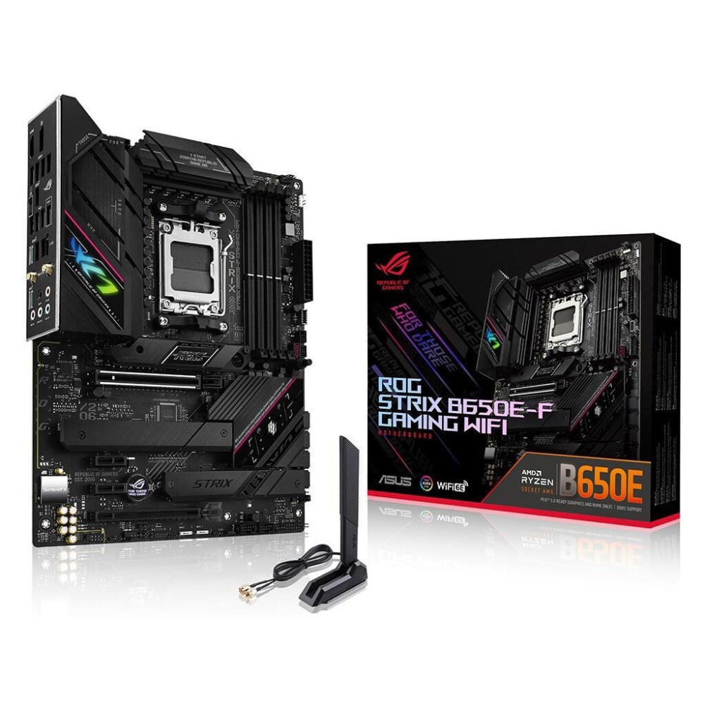 Asus ROG Strix B650E-F Gaming Wi-Fi Motherboard ATX με AMD AM5 Socket (90MB1BQ0-M0EAY0) (ASU90MB1BQ0-M0EAY0)