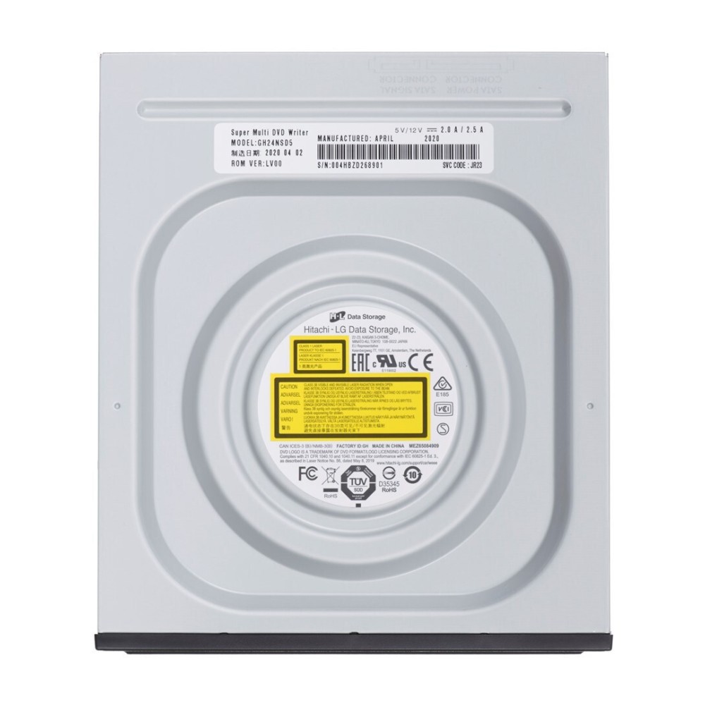HLGS Super Multi DVD recorder GH24NSD5, M-Disc, 24x, SATA, μαύρο