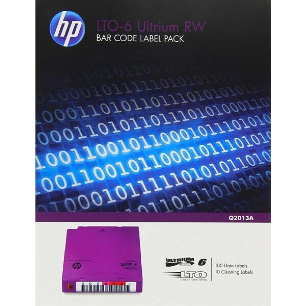 Tape HP LTO-6 RW Label HP BarCode Pack