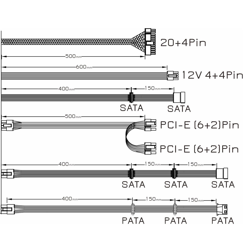 POWERTECH τροφοδοτικό PC PT-1311, 80PLUS Bronze, 700W, ATX, 120mm RGB Fan, Semi Modular