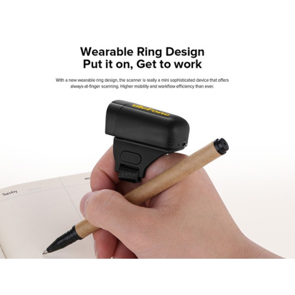 ULEFONE barcode scanner uScan RS1, ασύρματο 2.4G/Bluetooth, 1D/2D, μαύρο