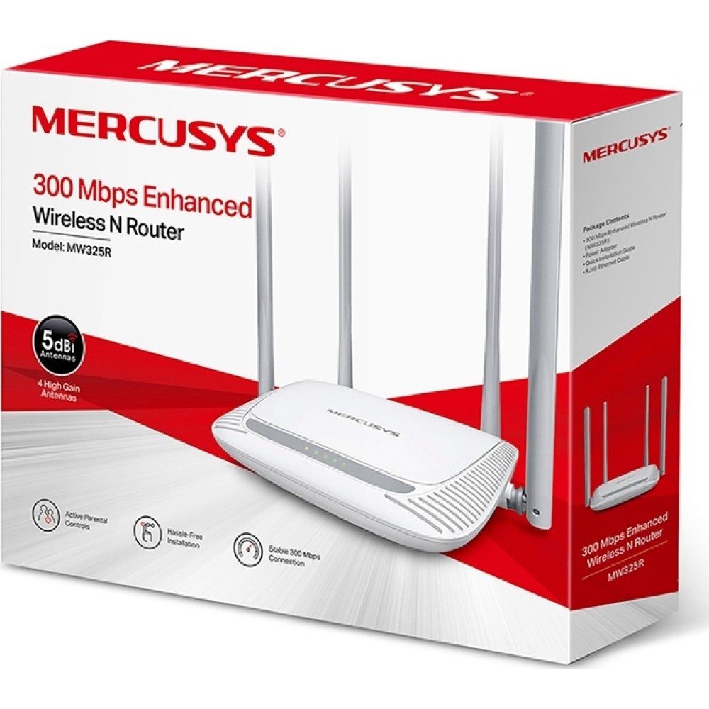 Mercusys N300 Wi-Fi Router (MW325R) (MERMW325R)